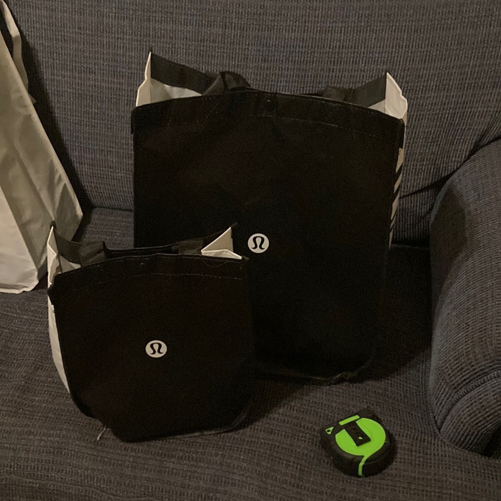 Large and small lulu bag